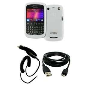   Cover + Car Charger (CLA) + USB Data Cable for BlackBerry Curve 9350