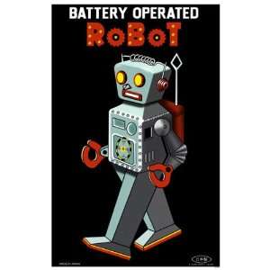  Battery Operated Robot Mini Poster 11 x 17