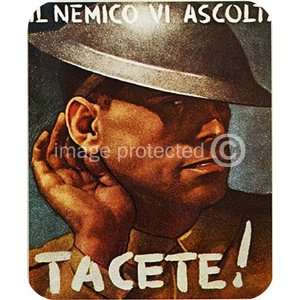  Vintage Italy World War Two Military Tacete MOUSE PAD 