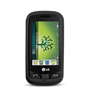 For LG VN270 Cosmo Touch Hard Rubberized Case Black  