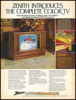 1973 vintage ad for Zenith Color TV  177  
