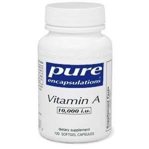  Pure Encapsulations Vitamin A 10000 IU 120 Softgel 