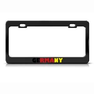 Germany Flag Country Metal license plate frame Tag Holder