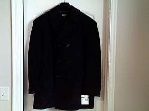NWTSMens Double Breasted PEACOAT Outerwear by CLAIBORNE Sz XL Retail 