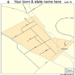  Street & Road Map of Pleasantville, Pennsylvania PA 