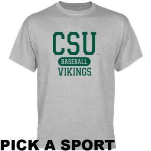 Cleveland State Vikings Ash Custom Sport T shirt  