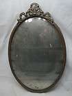VINTAGE METAL BUBBLE DOMED GLASS PICTURE PHOTO FRAME CONVEX BRASS 