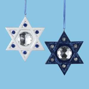  Club Pack of 12 Star of David Jewish Hanukkah Ornaments 