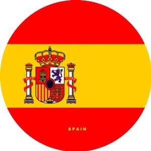    2.25 Refrigerator Magnet Button   Spain Flag 