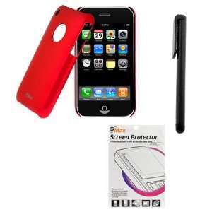  GTMax Red Chrome Back Cover Case + LCD Screen Protector 