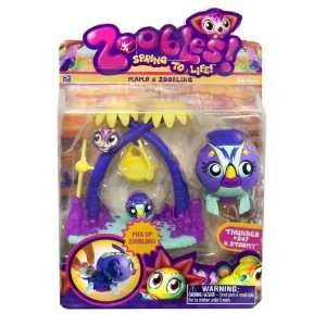    Zoobles Tricratops Mama And Zoobling + Happitat Toys & Games