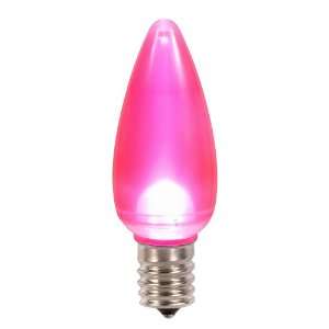  C9 Satin LED Pink Bulb .45W 130V (XLEDS99) Patio, Lawn 