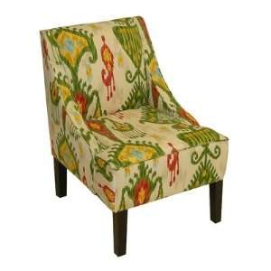  Swoop Arm Chair in Khandahar Jewel Ikat Furniture & Decor