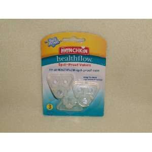  Munchkin Health Flow Spill Proof Valves * 3 Silicone 