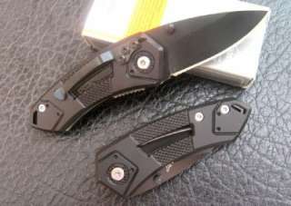   Black Clip Steel Folding Pocket Knife Knives 45 for Survival Camping