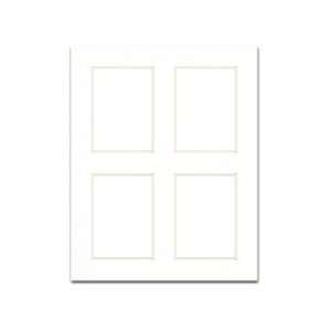  Accent Design Framing Gallery Mat 8x 10 White 4 Openings 