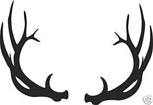 Large 7 Pt Elk Antlers LARGE decal bow arrow deer hunt  