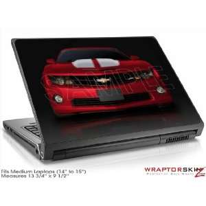  Medium Laptop Skin 2010 Chevy Camaro Jeweled Red White 