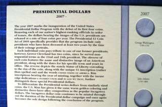 Gold U.S. Presidential Dollar Folder Coin Holder Album  