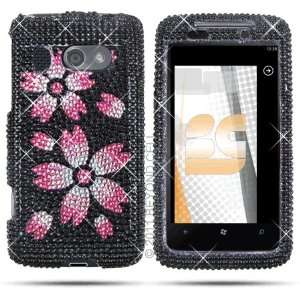  HTC 7 Surround Full Diamond Graphic Case   Bloossom Cell 