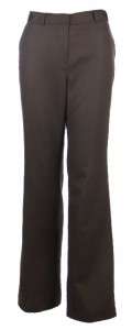 Sutton Studio Womens 100% Cashmere Flare Dress Pants Black & Brown 