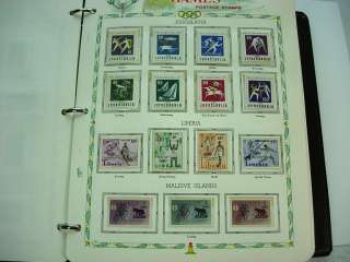 WW, Olympics, Exceptional Mint(many NH) Stamp Collection Mounted in a 