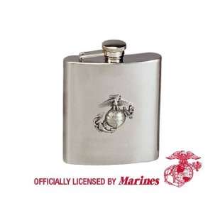  Marine Corps Logo Stainless Steel Flask 