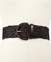 Style&co. Belt, Covered Buckle Woven Stretch Belt