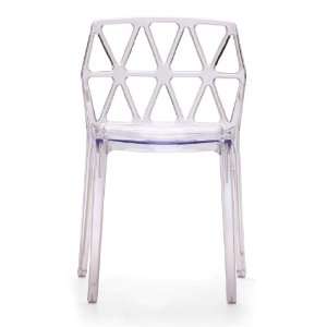  Set of 4 Zuo Juju Transparent Outdoor Dining Chairs