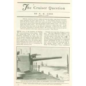  1928 Need For Naval Cruisers Battleships 