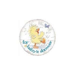  18 For Babys Shower Duck in Puddle   Mylar Balloon Foil 