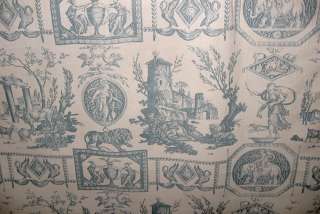yards X wide Lee Jofa Blue Neoclassical Toile Home Decor Fabric $ 