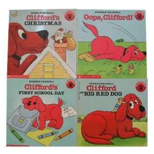 Clifford Set (Big Red Dog, First School Day, Oops, Clifford, Clifford 