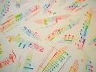 elizabeth studio fabric live jazz rainbow color musical notes on