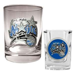  Orlando Magic Rock Glass & Shot Glass Set Sports 