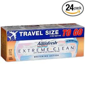Aquafresh Extreme Clean Toothpaste TSA Approved, 2.5 Ounce Tubes (Pack 