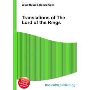  Translations of The Lord of the Rings Ronald Cohn Jesse 