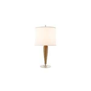  Barbara Barry Pearl Essence Table in Birch with Silk Shade 