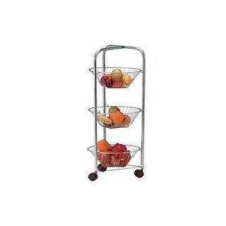 Apollo Chrome 3 Tier Vegetable Trolley