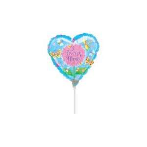  9 Airfill Bugs & Butterflies Love Mom   Mylar Balloon 