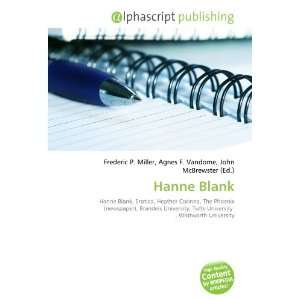  Hanne Blank (9786132730503) Books