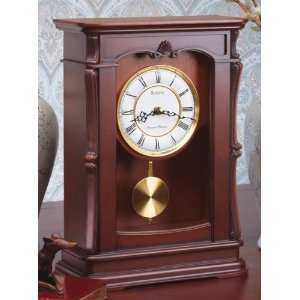  Bulova Abbeville Walnut Mantel Clock   B1909