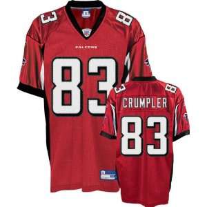  Alge Crumpler Red Reebok Authentic Atlanta Falcons Jersey 