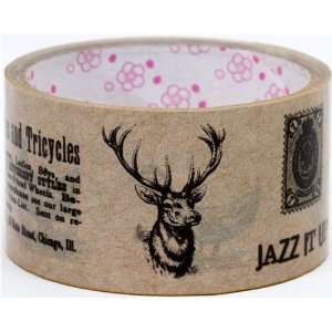    big brown Deco Tape deer stag forest wildlife Toys & Games