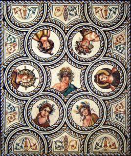 MASTERPIECE OF FOUR SEASONS MOSAIC ART TILE FLOOR INALY  