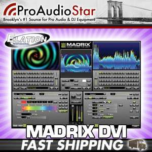 Elation MADRIX DVI software program with dongle DMX PROAUDIOSTAR 
