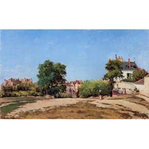 Oil Painting The Crossroads, Pontoise (Place du Vieus Cimitiere) Cam 