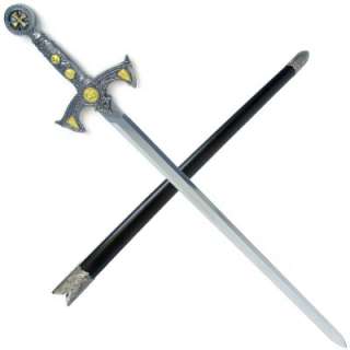 KNIGHTS TEMPLAR 39 Medieval Crusader Sword w Scabbard  