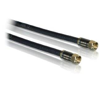   /27 RG6 Coaxial Cable Burial Grade with Ground Wire (100 feet, Black