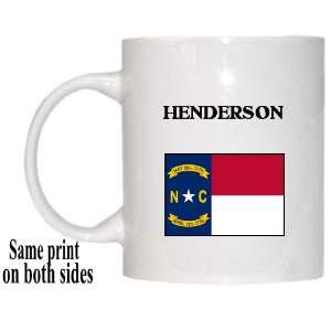    US State Flag   HENDERSON, North Carolina (NC) Mug 